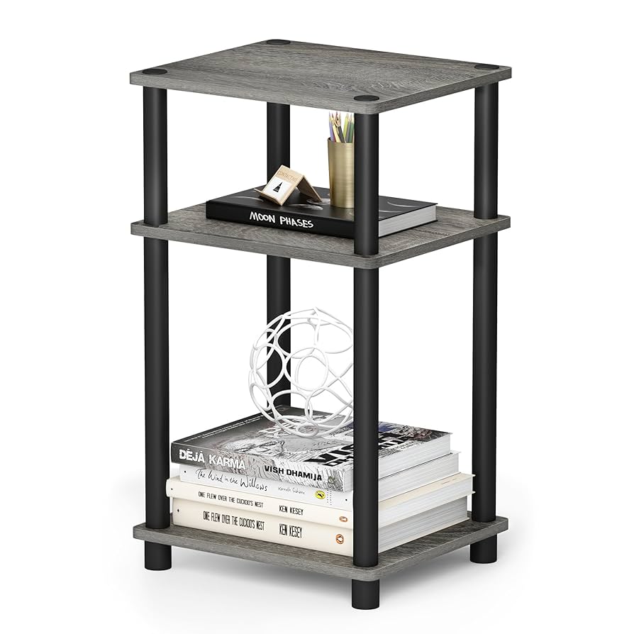 Amazon.com: Furinno Just 3-Tier Turn-N-Tube End Table / Side